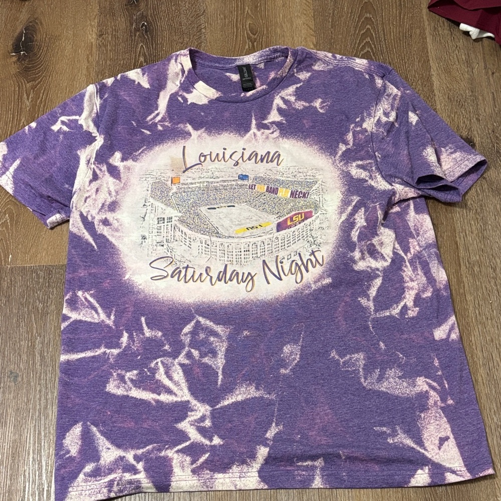 Gildan Purple Tie-Dye Short Sleeve Tee